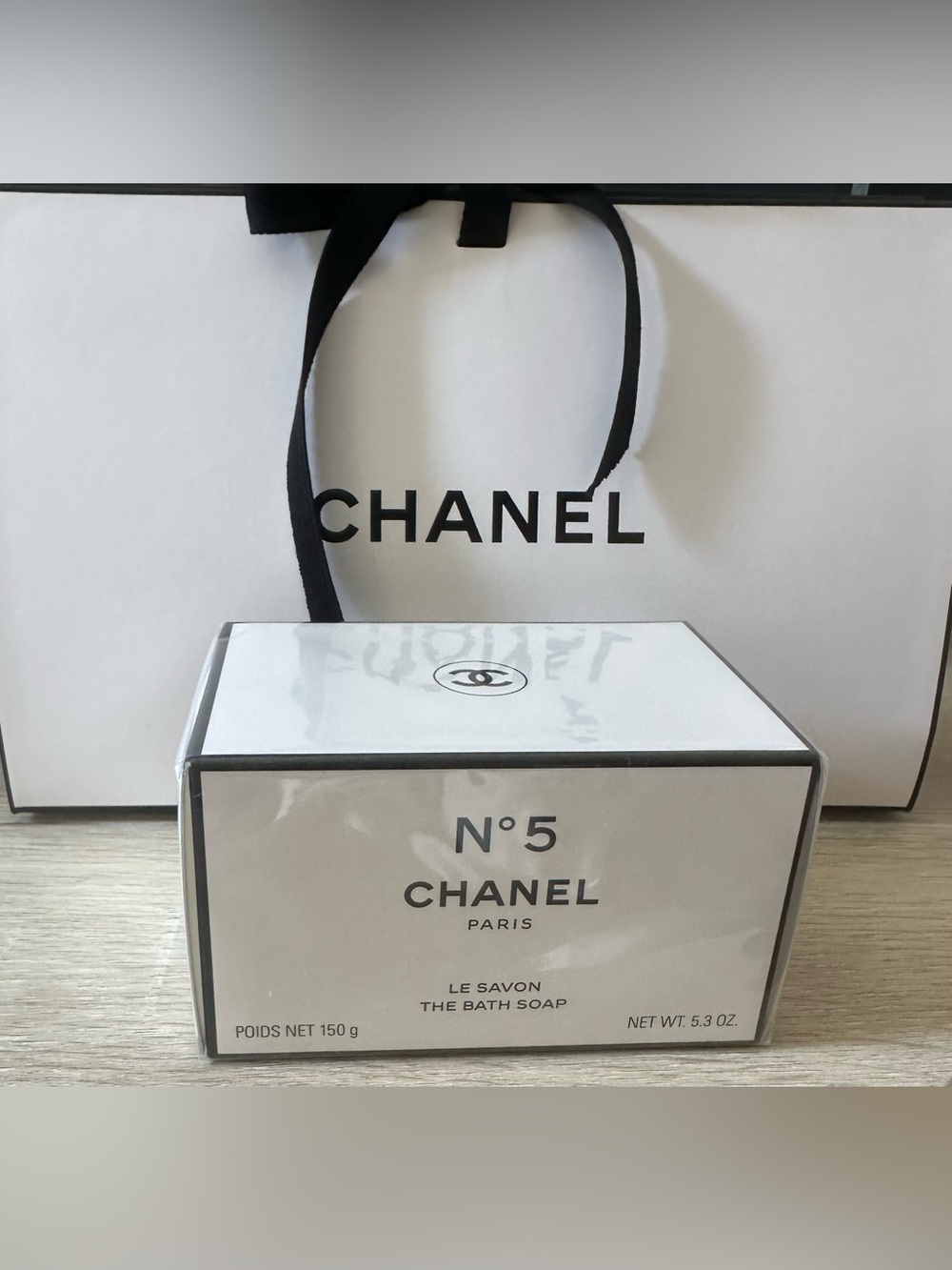 Chanel No. 5 The Bath Soap 5.3 oz with Chanel gift bag - Picture 3 of 3